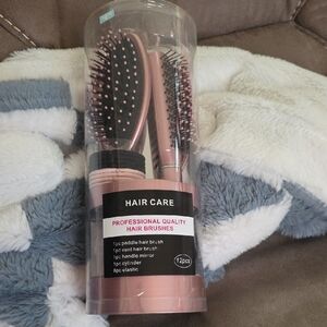 Professional Quality Hair Brush Set - Rose Pink